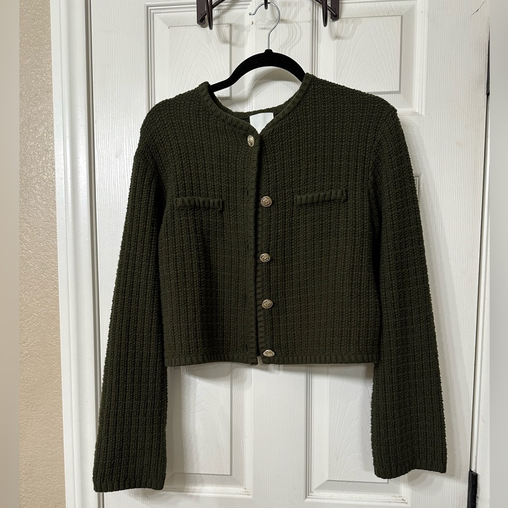 H&M Olive Knit Sweater